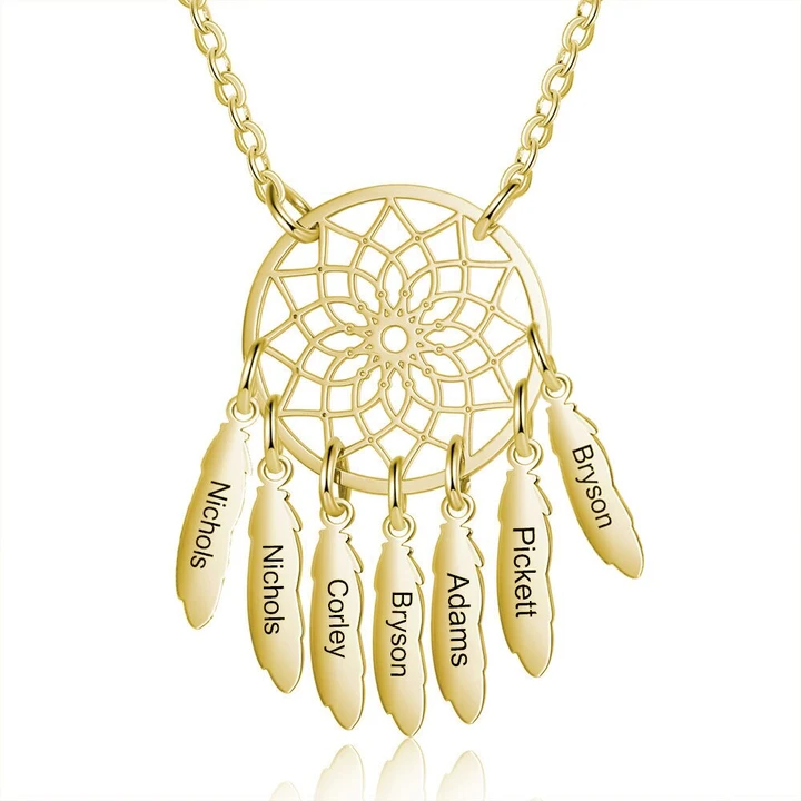 Gold Delicate Cube Chain Dream Catcher Necklace - JEWELLERY from Market  Cross Jewellers UK